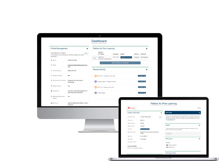 MyCPL dashboard and petition Computer Dashboard and Petition